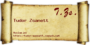 Tudor Zsanett névjegykártya